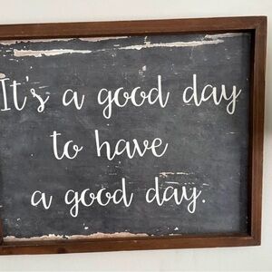 Rustic Wooden Framed Chalkboard Sign